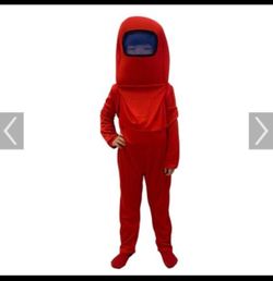 Among Us Red Crewmate Kids Costume