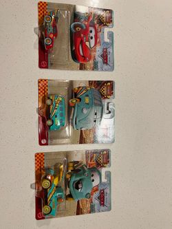 Disney / Pixar Cars Race to Celebrate Fillmore, Mayter, McQueen Diecast Car 20th 2026