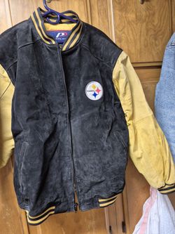 Steelers Vintage Suede Leather Jacket
