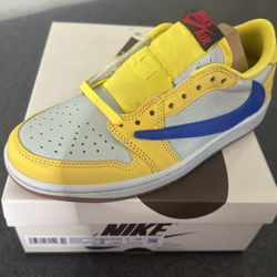 WMNS AIR JORDAN 1 LOW OG SP TRAVIS SCOTT CANARY 