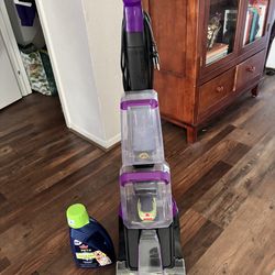 Bissell pet shampoo with solvent. Asking $50, paid $80.