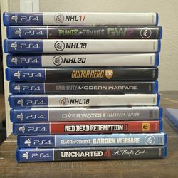 PS4 games.