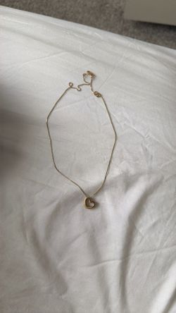 14k Gold heart necklace