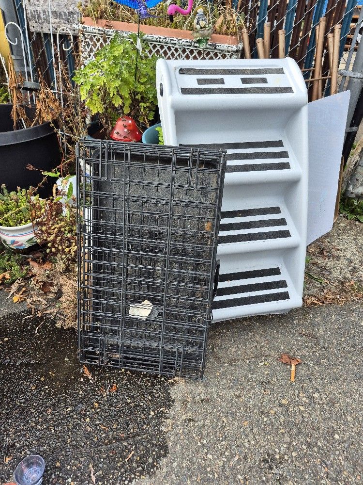 Pet Steps And Small Cage