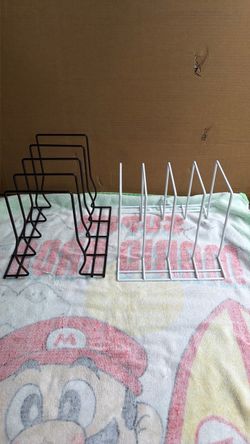 Wire Plate or Lid Organizer Racks Set of 2
