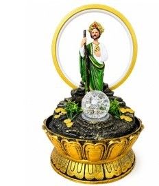Fuente San Judas Tadeo con Aro de Luz LED – Mayoreo $19
