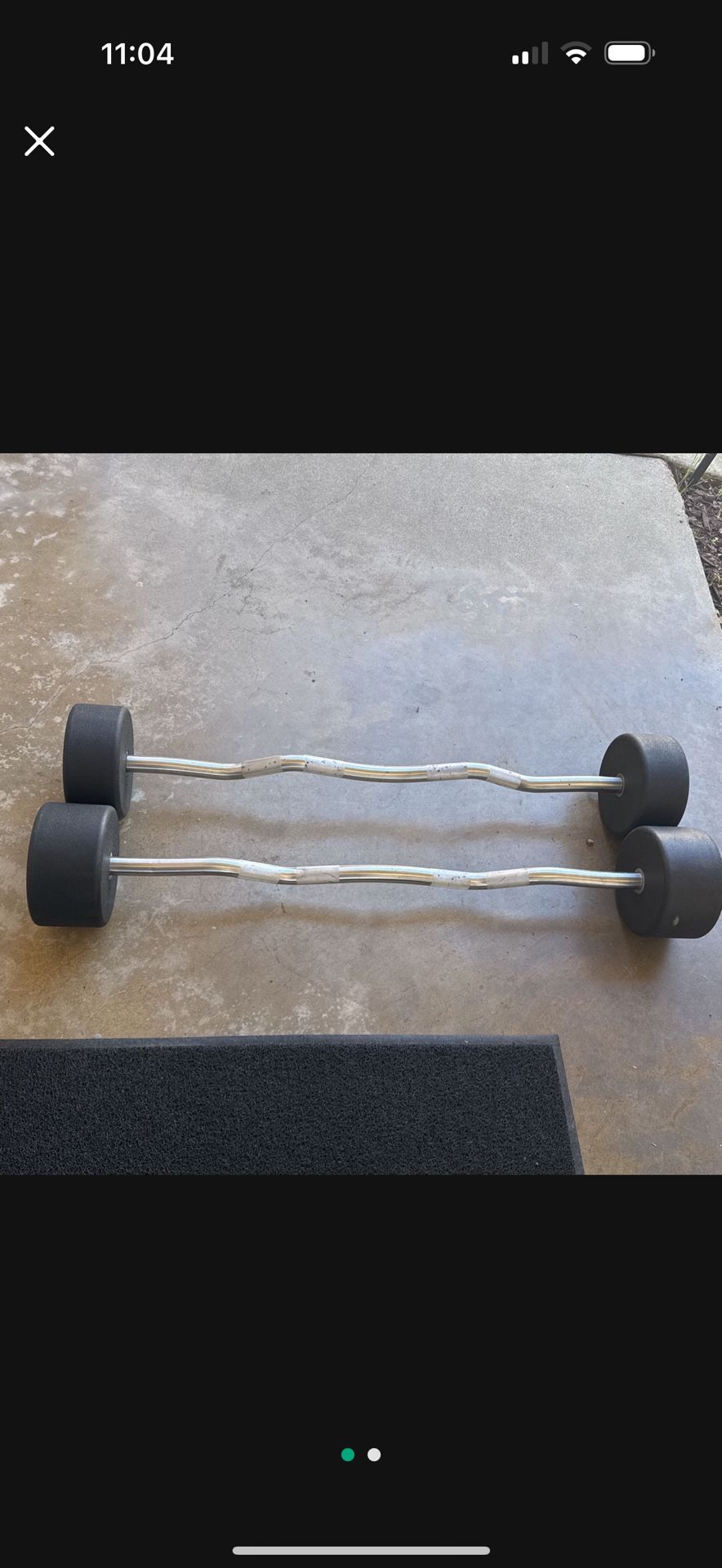 Curl Bars 90lb And 110lb