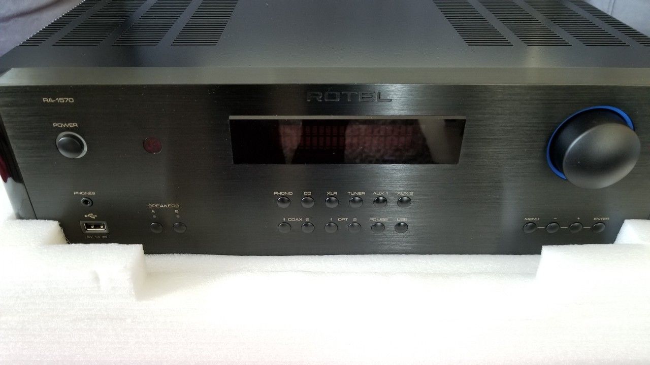 Rotel RA 1570 integrated amplifier. New open box