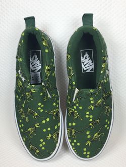 Kids ClassicVans Slip On Shoes Dinosaur T Rex Triceratops and More Size 2 School