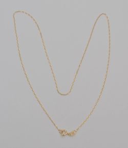 14K Yellow Gold Thin Mariner Chain Necklace 16" 1.0mm Made in Italy