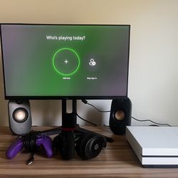 Xbox One S with gaming set-up