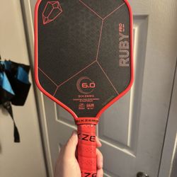 Six Zero Ruby Pro 14mm Aramid Fiber Pickleball Paddle (excellent condition) sold out