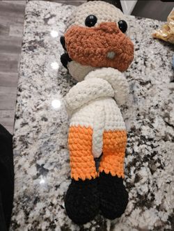 Hand Crocheted Hannibal Lector Plushie 30$