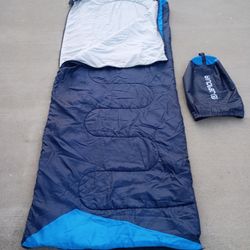 Sleeping Bag Water Resistant - No Rips - Tears - Zipper Works Great Excellent Condition