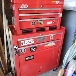 Rolling Tool Box With Miscellaneous Tools