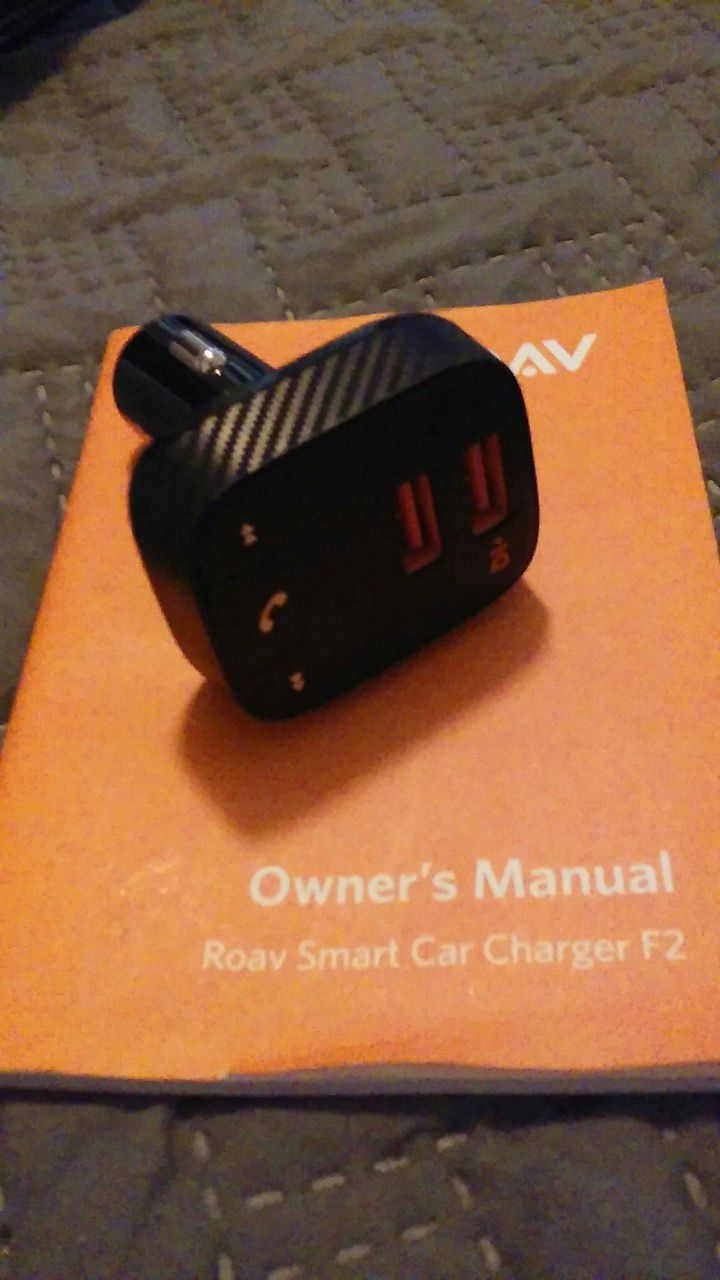 Roav car charger Bluetooth calls and music via your radio
