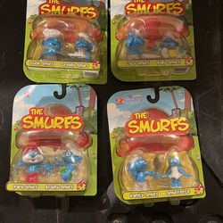Set Of Smurfs In Box All For $30