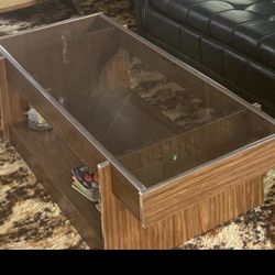 Coffee Table Glass Rectangle - Chrome Finishes 