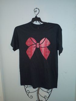 Size medium Red Bandana Print Bow Tee