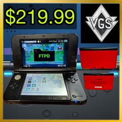 *HOMEBREW* Nintendo 3DS XL Handheld Console (Red/Black) – 2012