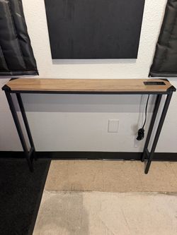 Console Table w/ Built-In USB / Power Outlet