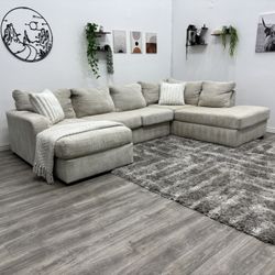 Cream Sectional Couch - Free Delivery 
