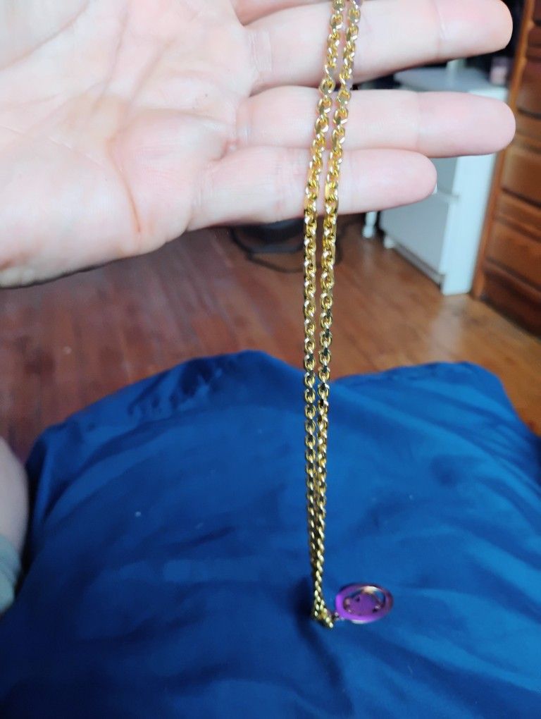 Anchor Chain And Saint Christopher Pendant