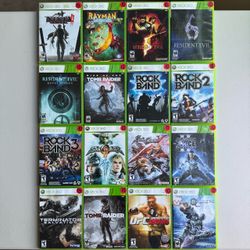 Xbox 360. Resident Evil. Rock Band. Soul Calibur