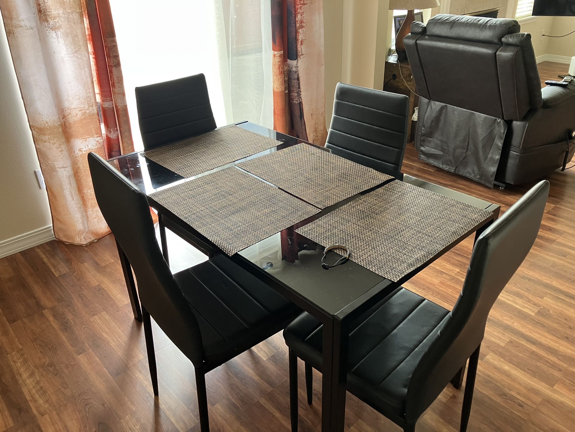 Five piece dining table set