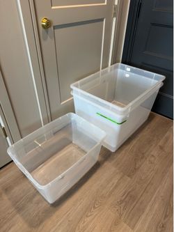 3 storage tubs