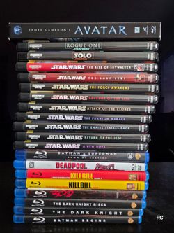 Star Wars 4K Blu-ray Lot, TKD Trilogy, Kill Bill V1&2, BM vs Superman, 300, Avatar CE, and Deadpool