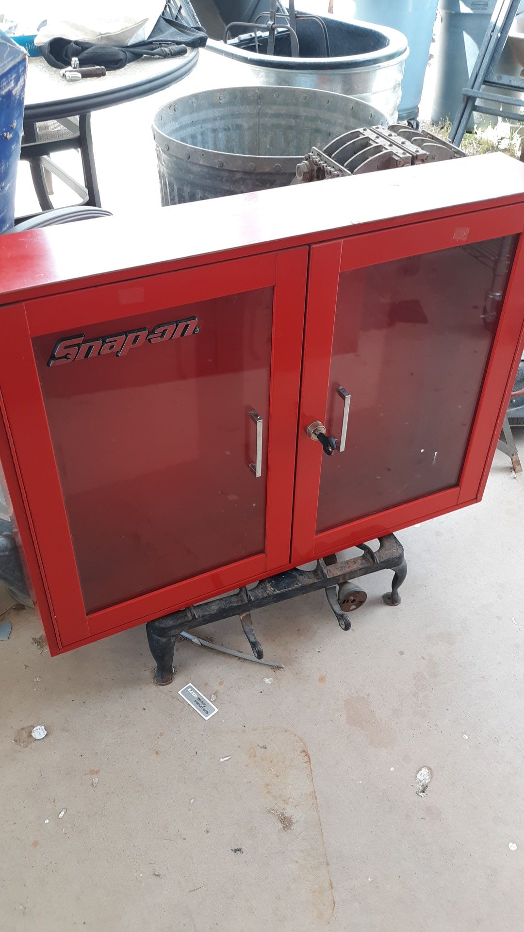 Snap on wall cabinet