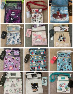 Loungefly Crossbody Purses Disney And Sanrio Hello Kitty