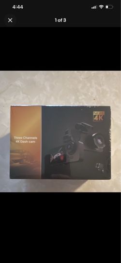 Three Channel 4K Dash Cam Front Rear Interior 3 Camera Car DVR Night Vision