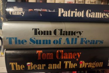 Lot of 3 Tom Clancy hardcover books