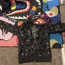 Black  Bape Hoodie Size:Large (Make An Offer)