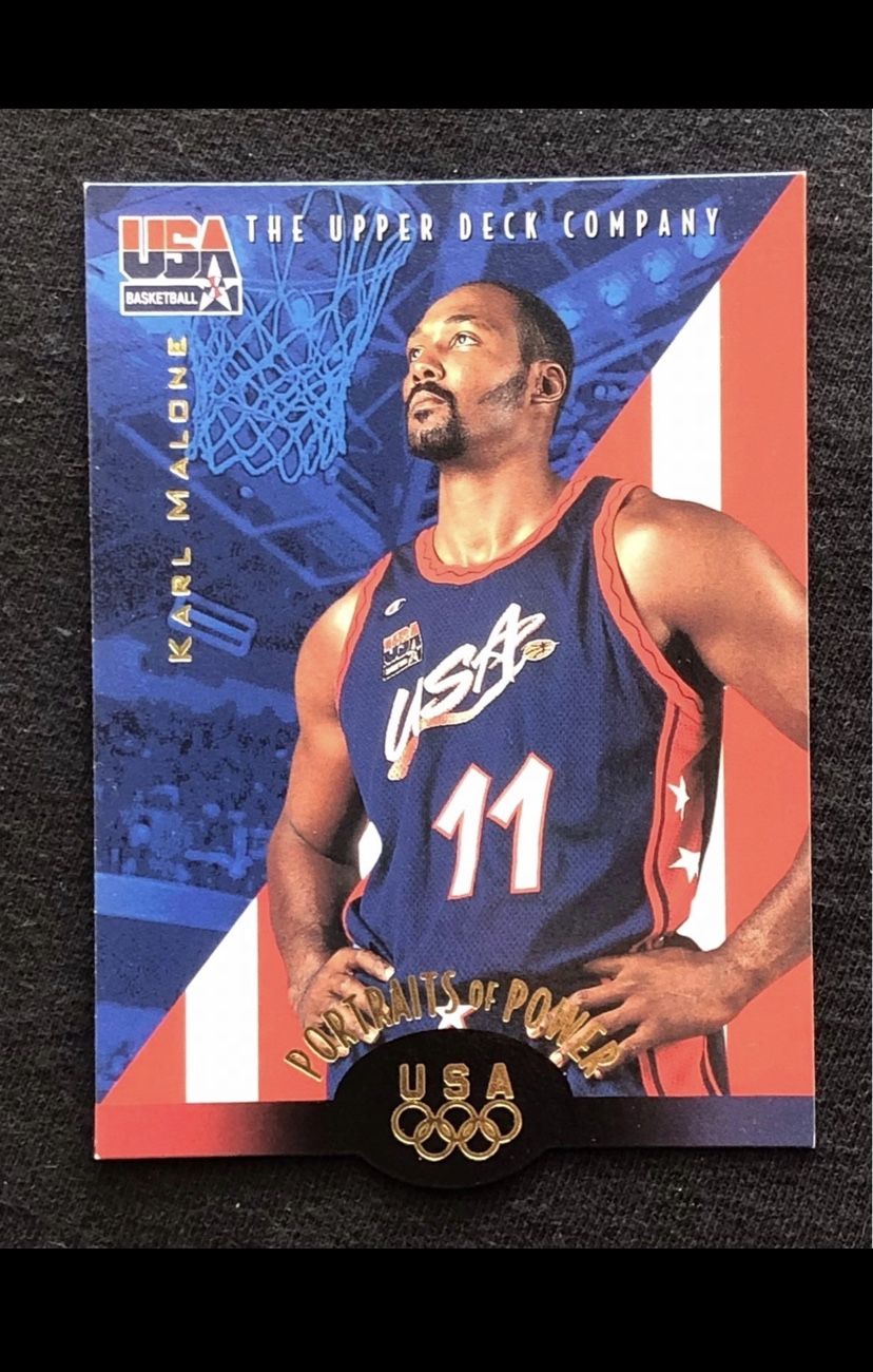 Utah Jazz Karl Malone Team USA Card