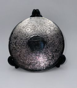 Vintage Silver Plate Trivets EPCA Made In England Embossed Design 6”