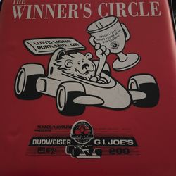 The winners circle Budweiser and GI Joe's stadium seat