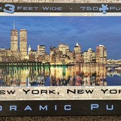 New York City 2000 Twin Towers Panoramic Puzzle 