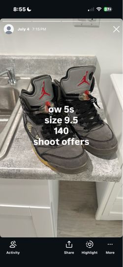 off white jordan 5