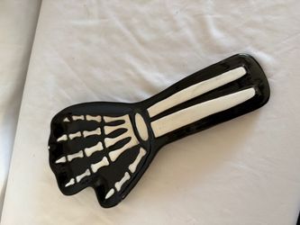 Black & White Skeleton Hand Spoon Rest