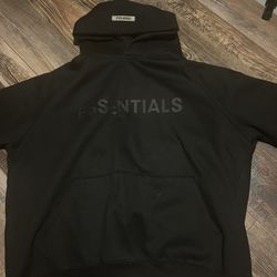 Essentials Black Box Hoodie