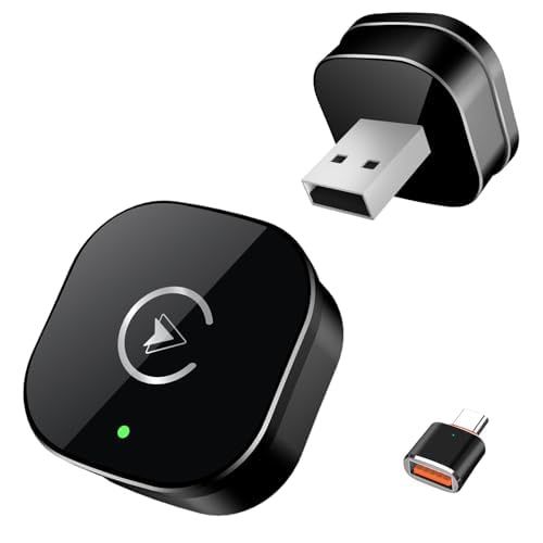 Wireless CarPlay Adapter For IPhone, Mini USB Design For Cars With Wired CarPlay, Fast Connection,5.8GHz WiFi,No Delay, Compatible With IOS 10+ & IPho