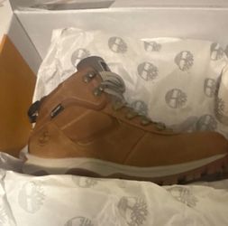 Timberland Waterproof Brown Nubuck Ankle Hiker Boots Men's Lace Up
