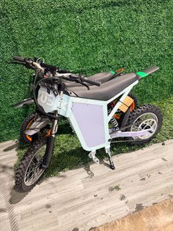 RIXOC GT16 Electric Dirt Bike for Teens/Adults,Peak 2500W 37Mph Electric Motorcycle,14"/12" Offroad Tire,52V 22AH Battery,Double Shockproof Hydraulic