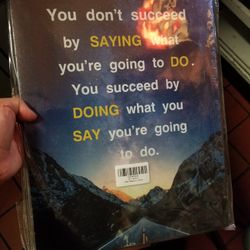 Inspirational Quote On A Canvas