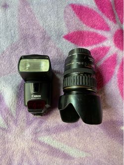 CANON LENS & LIGHT