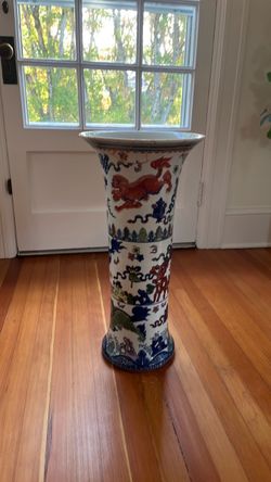 Large Chinese Porcelain Gu-Form Vase