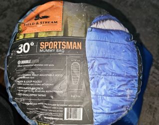 Field & Stream Mummy bag sleeping bag and pillow